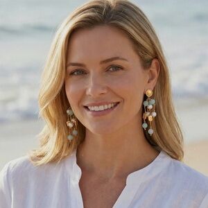 NWT - Coastal - Chandelier Earrings Handmade
